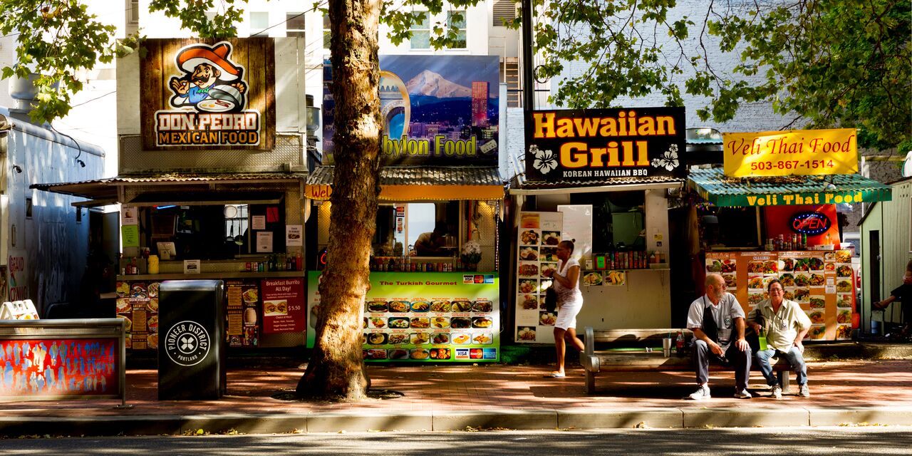 Portland has many food trucks