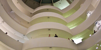 The floors of the Guggenheim Museum