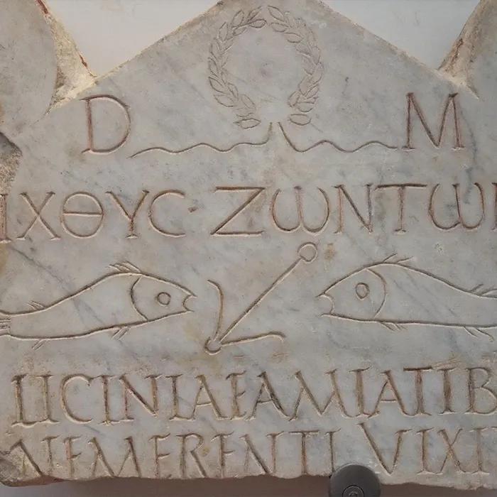 Tombstone in the Vatican Necropolis