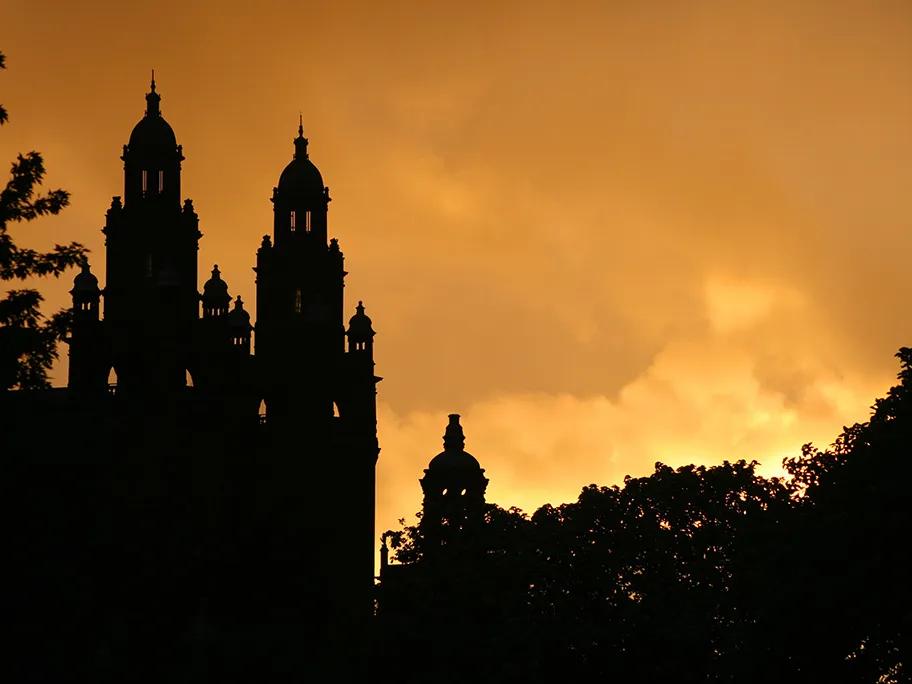 Silhouette of the Baroque towers