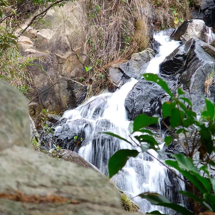 The waterfall in winter