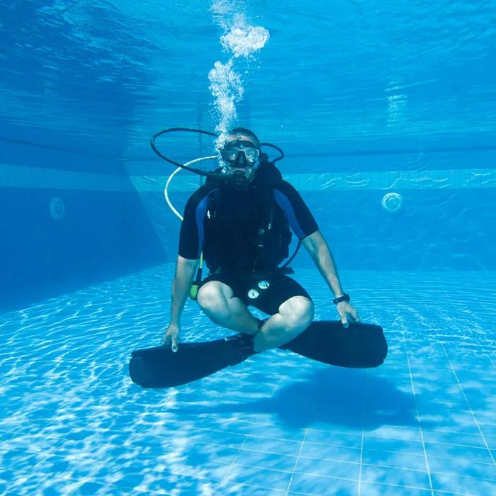 First stop: the pool