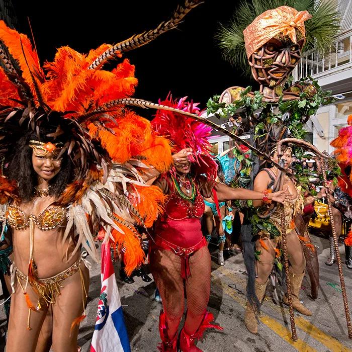 Street party underneath the stars on Key West