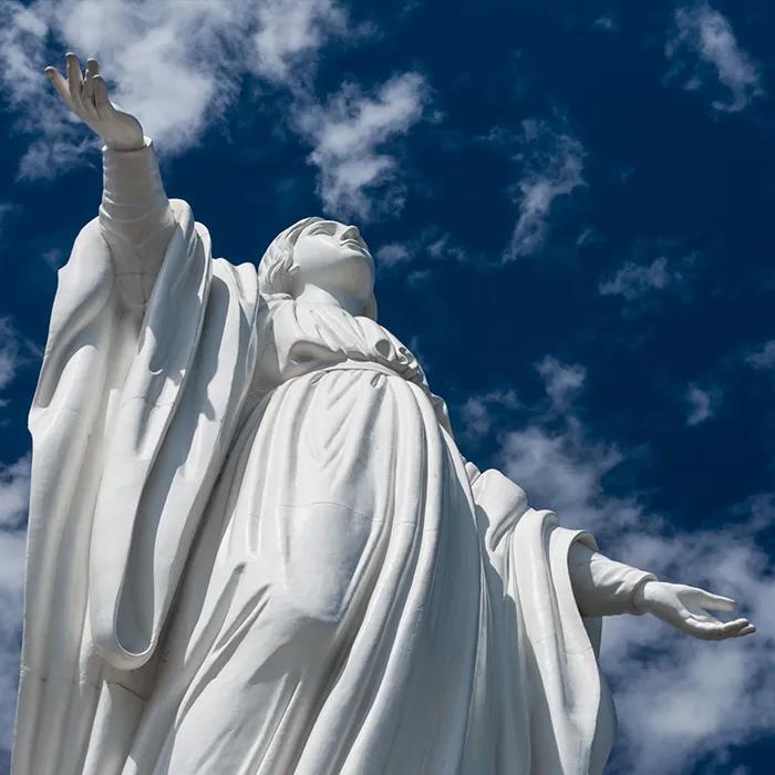The statue of the Virgin Mary