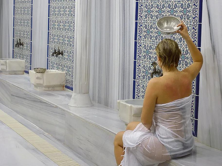 Ritual cleansing in the hamam