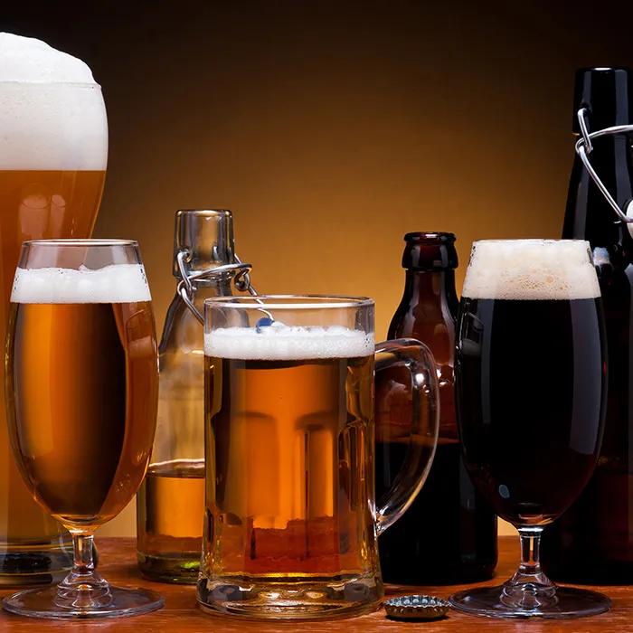4 different types of beer