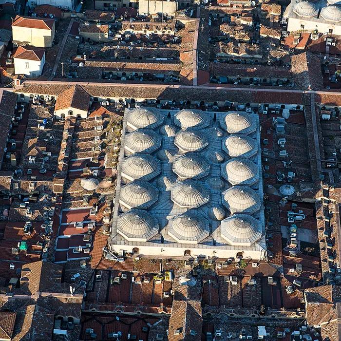 Overhead view of the Grand Bazaar
