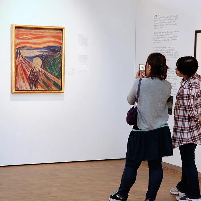 The Scream in the Munch Museum