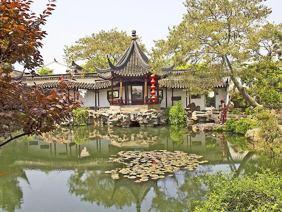 Classic water garden in Suzhou