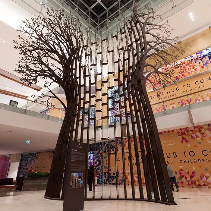There is no shortage of art at Yas Mall