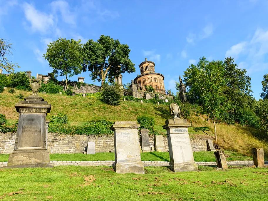 The 19th-century cemetery