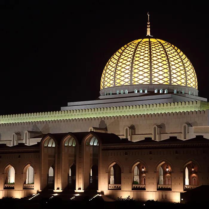 Beautiful evening illumination
