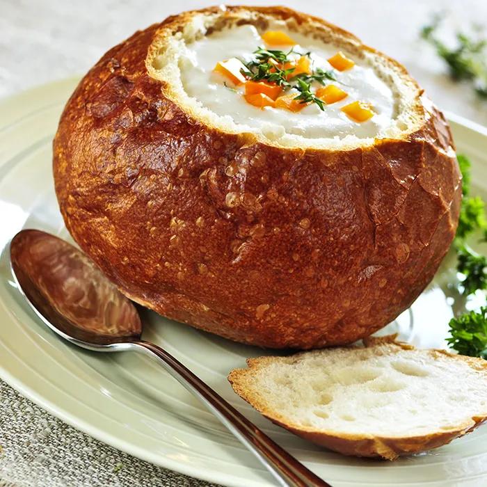 Edible soup bowl