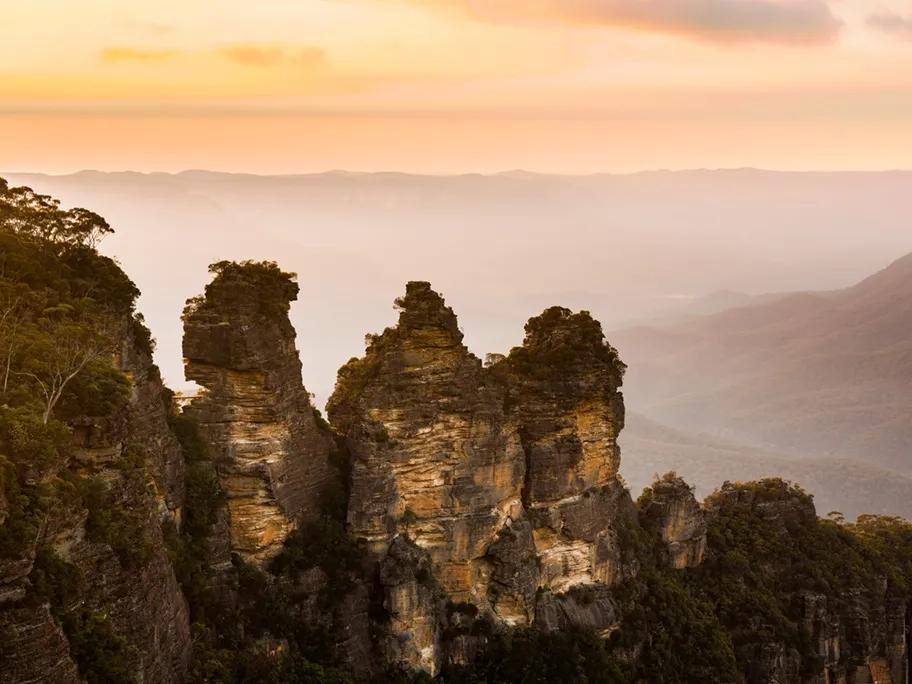 Sunrise at the Three Sisters