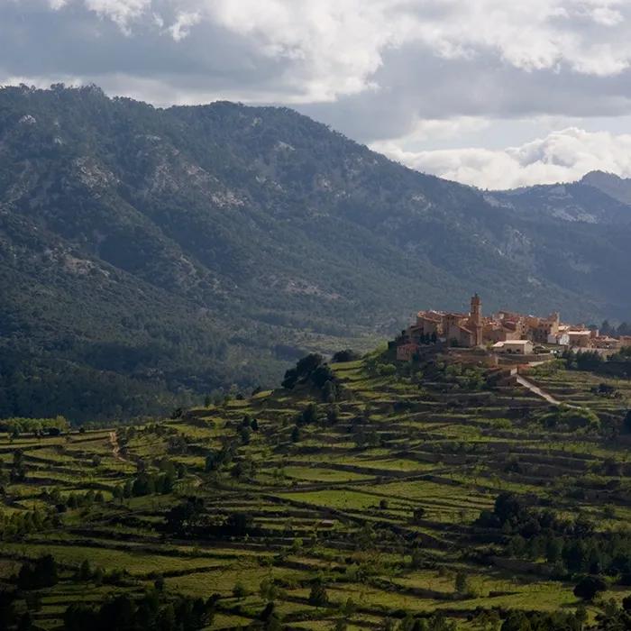Picturesque village in the hinterland