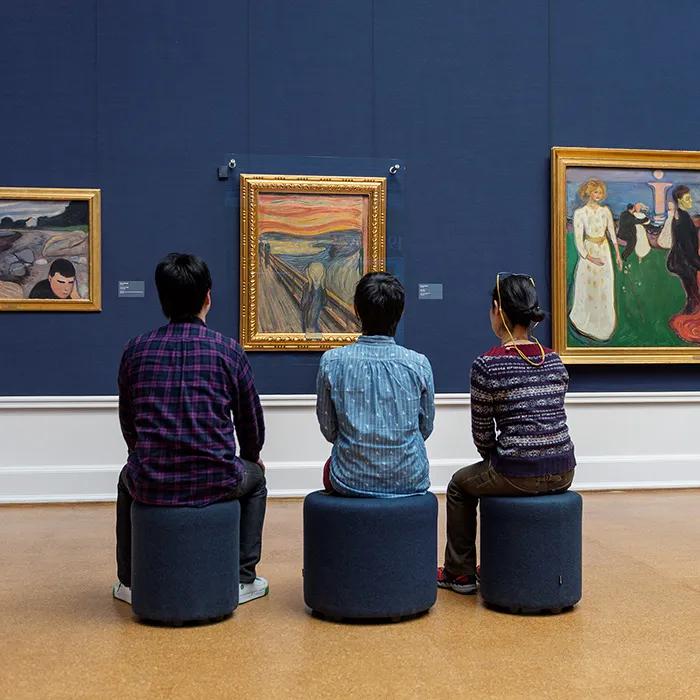 The Scream in the Nasjonalgalleriet