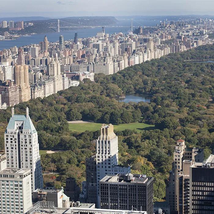 The view from the Rockefeller Center