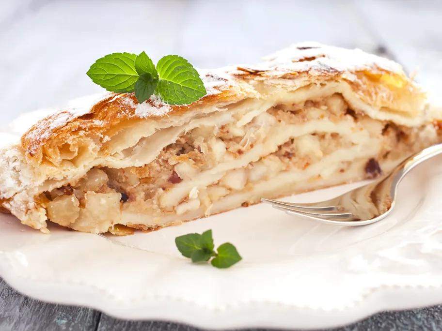A slice of Käsekuchen