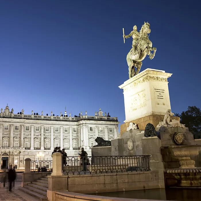 The Palace seen from Plaza de Oriente
