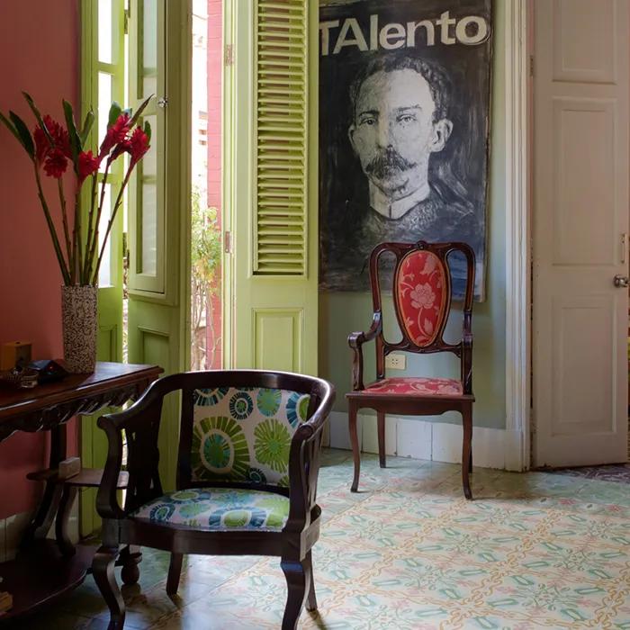 The stylish interior of Casa Vitrales