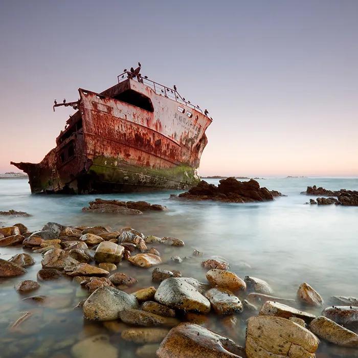 Shipwreck at Cape Agulhas