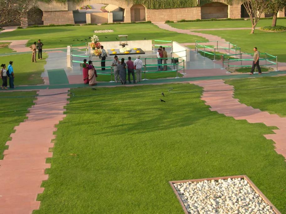 The monument in its serene setting