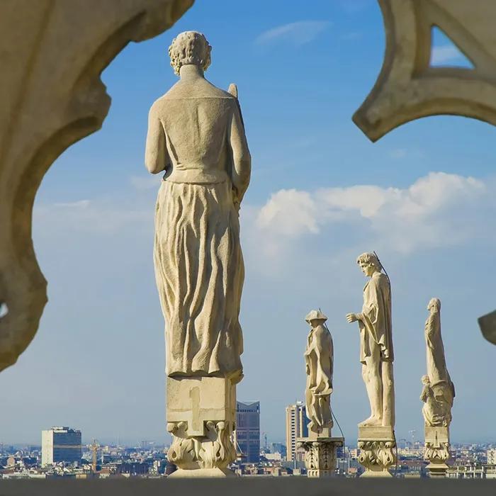 The spires of the Duomo