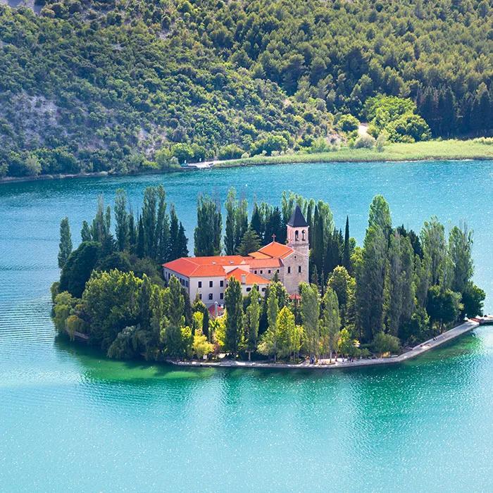 The monastery island of Visovac