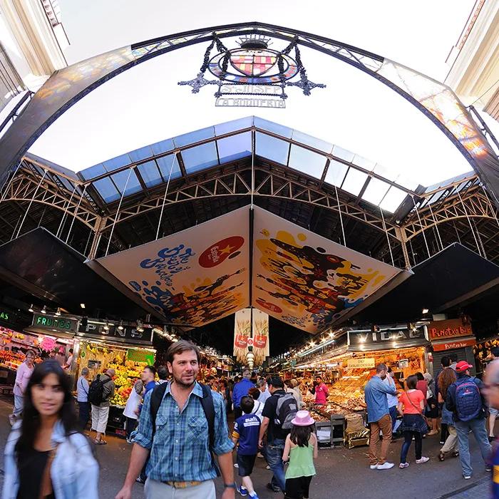 La Boqueria is one of the largest covered markets in Europe