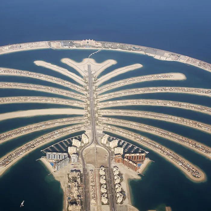 The RIVA Beach Club on top of The Palm