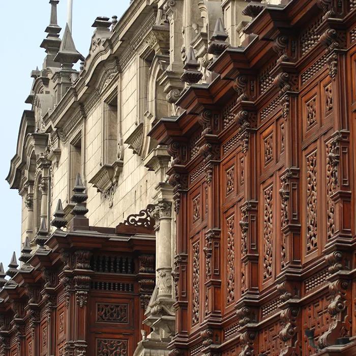 The balconies of the Archbishop’s palace