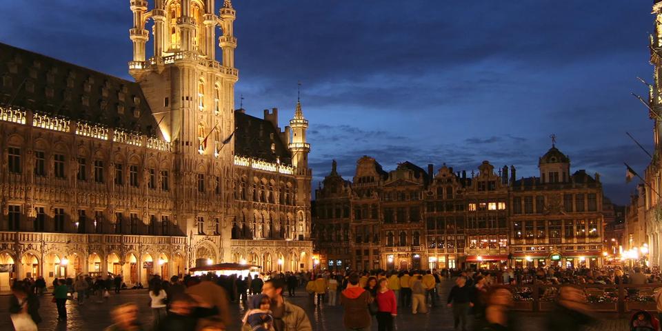 Grand Place by evening