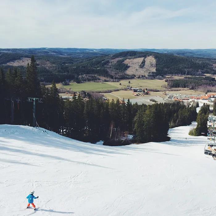 Romme Alpin, the largest ski area in South-Sweden