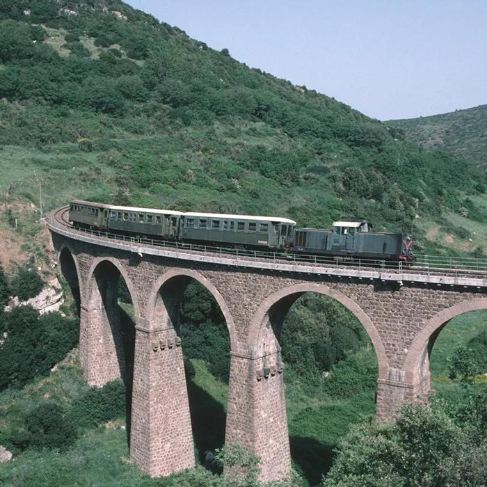 Train rides through countless tunnels and over bridges