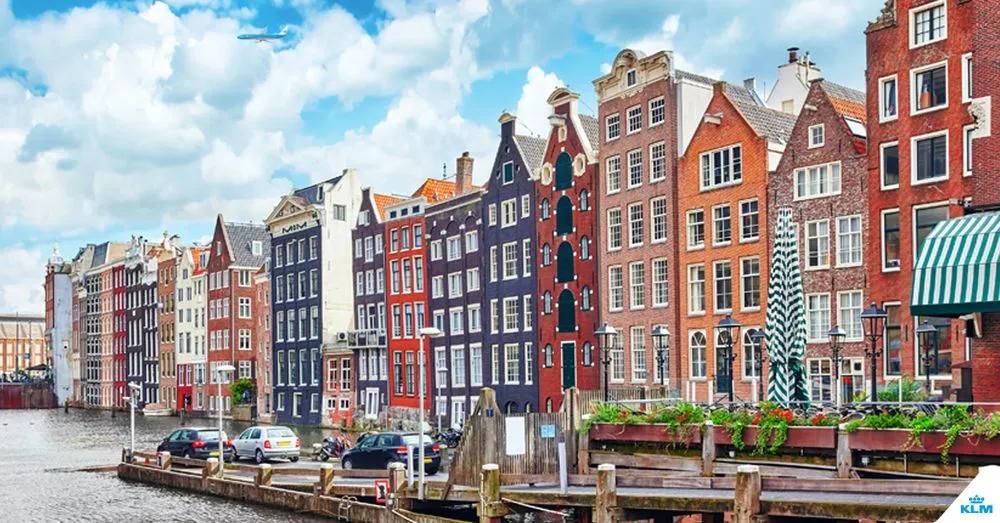 Amsterdam canal with cars
