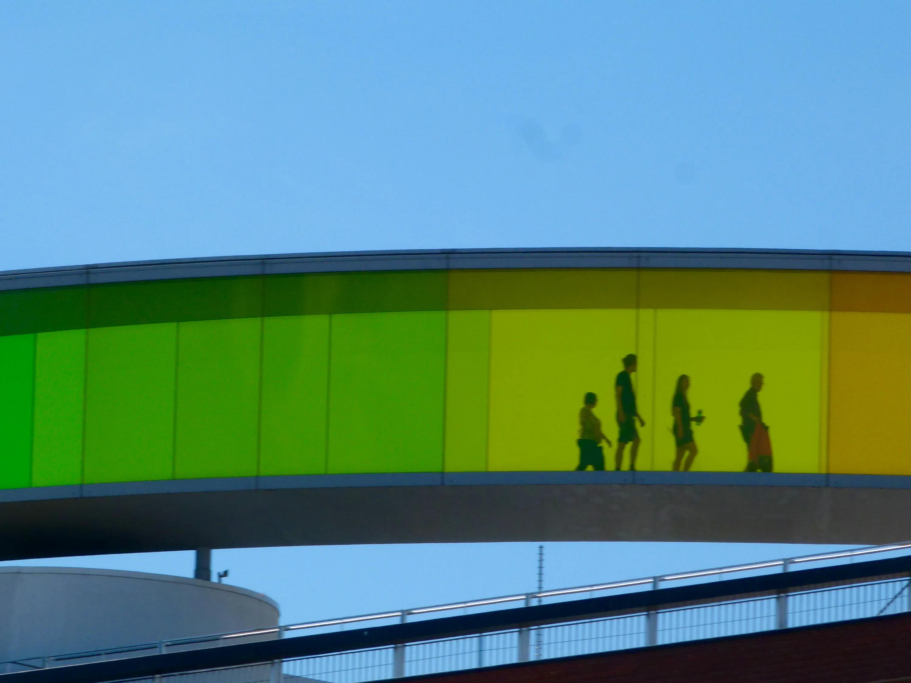 The rainbow tunnel at the ARoS Aarhus Art Museum