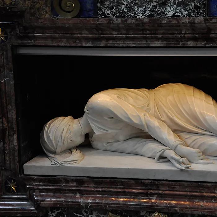 The catacomb of St. Cecilia