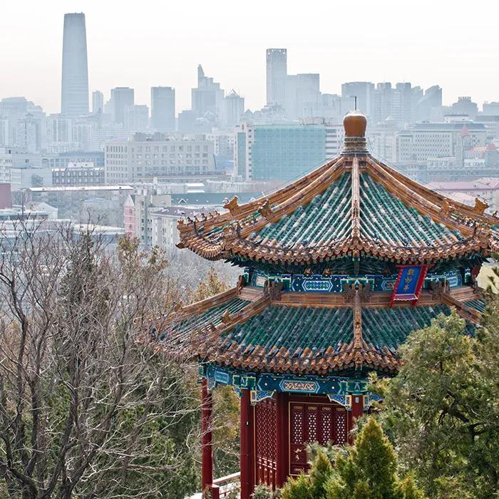 The Guanmiao Pavilion in Jingshan Park