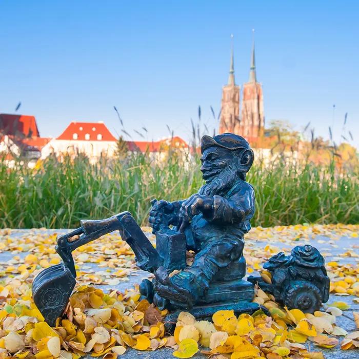 Bronze gnome sculptures - small - WRO