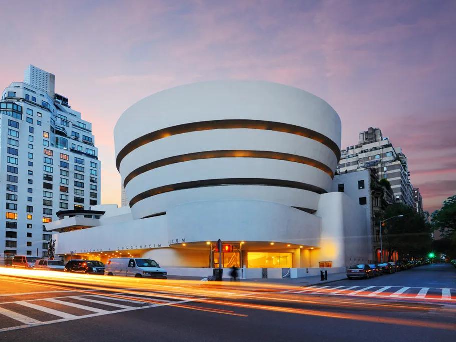 The round museum on Fifth Avenue