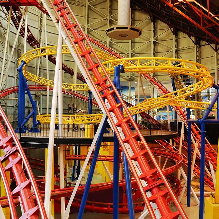 Indoor roller coasters