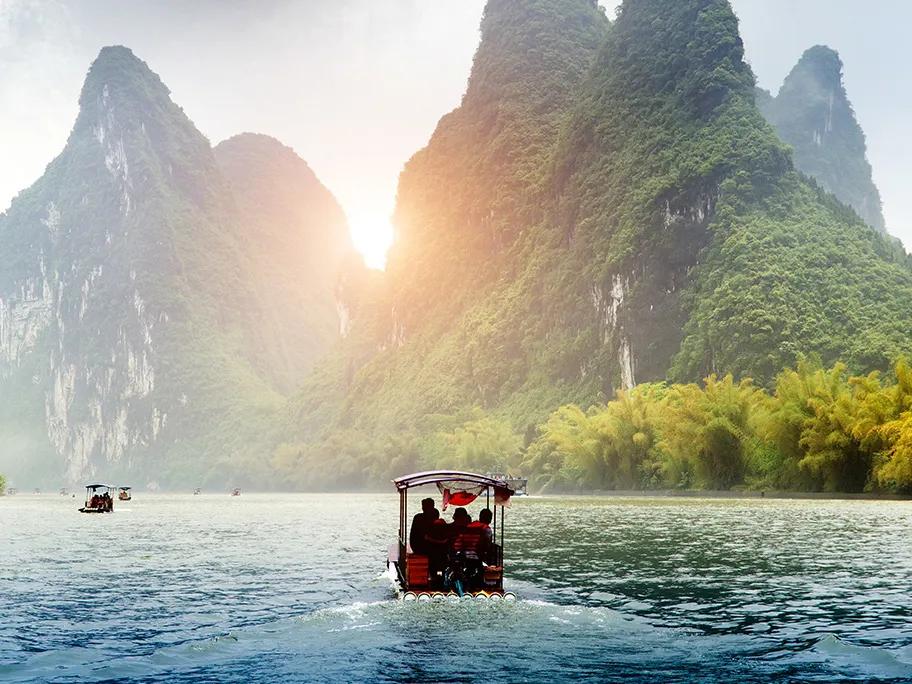 Yu Long River and the karst peaks