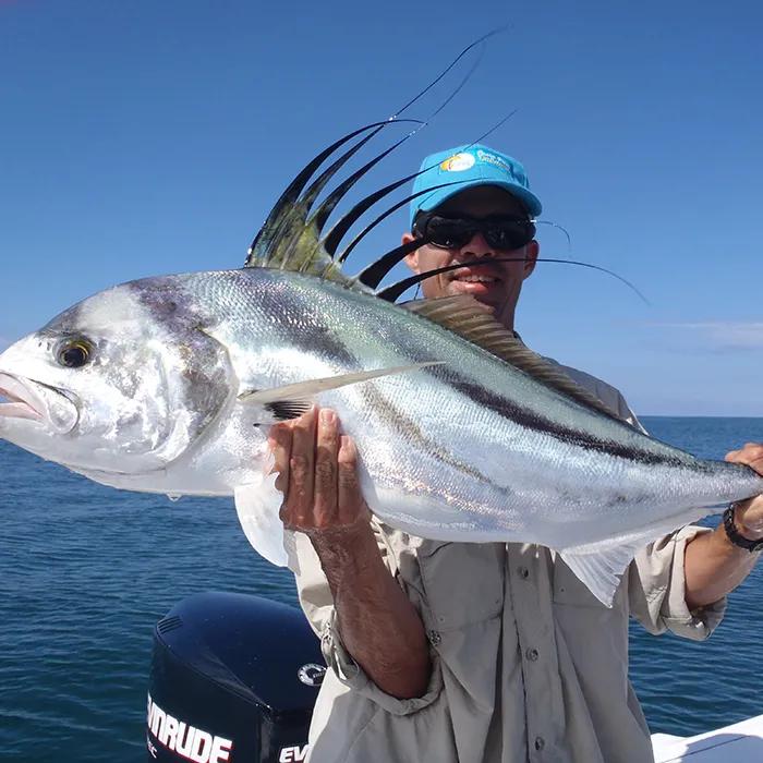 Roosterfish caught in the Pacific Ocean