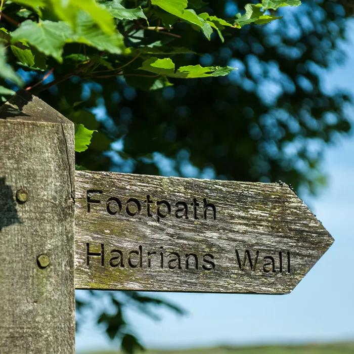 Walking along Hadrian’s Wall