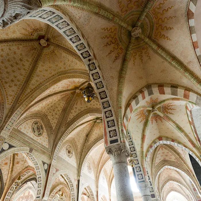 The pointed arches of Santa Maria delle Grazie