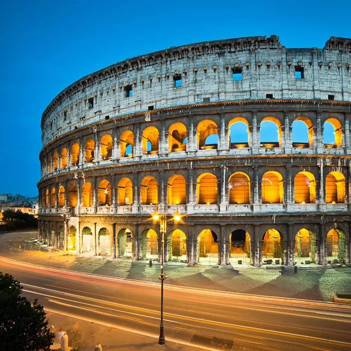 The Coliseum by night