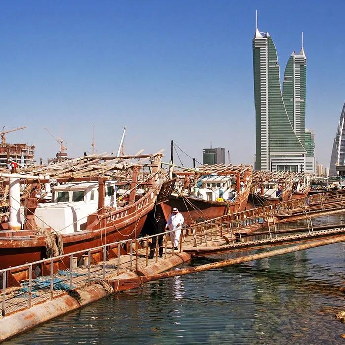 Dhows in the fishing harbour