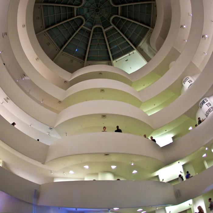 The floors of the Guggenheim Museum