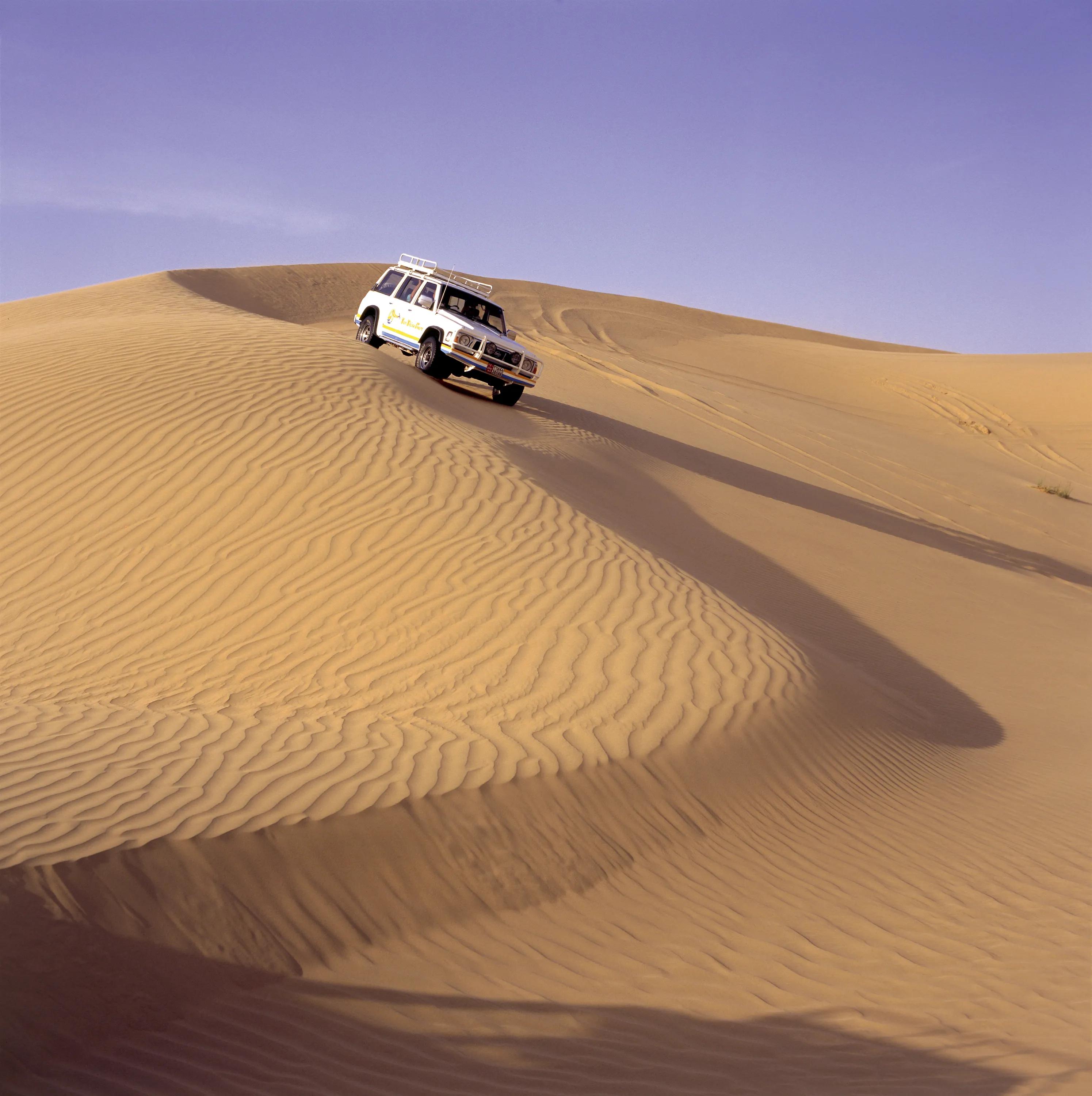 Jeep safari in the desert